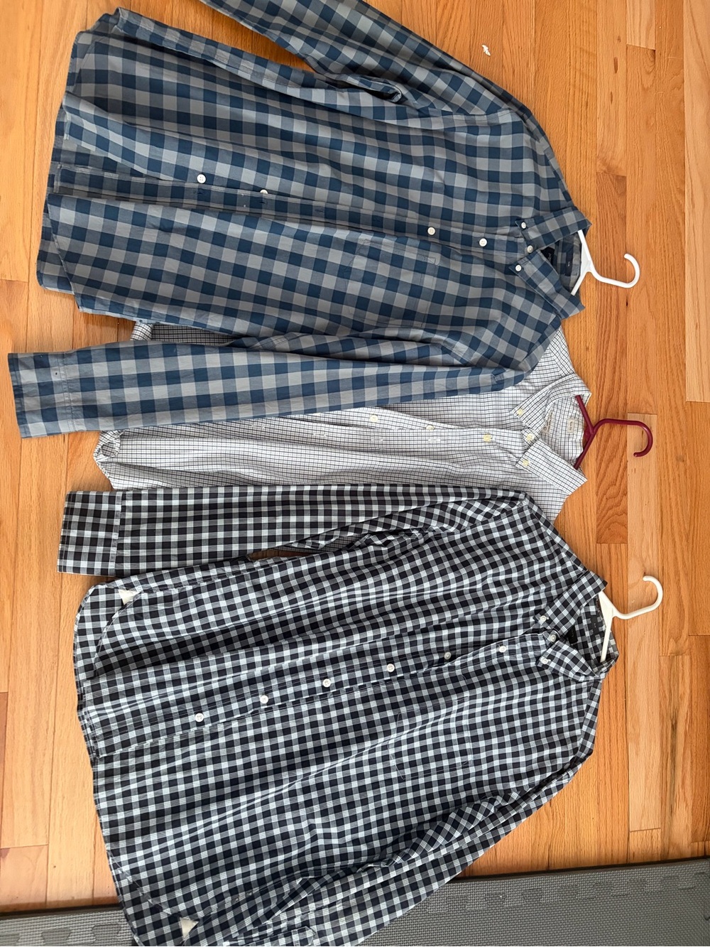 3 Men’s J Crew Classic Button-Up Shirts